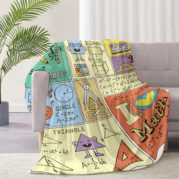 Love You So Math Funny Soft Blanket Throw Blanket Blankets Bed Sofa Fuzzy Blanket for Kids Boys Girls Kid(50"X40")