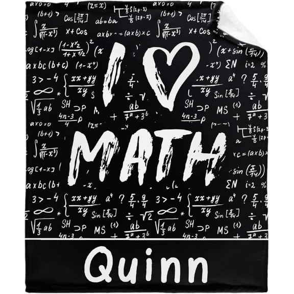 Love You So Math Funny Soft Blanket Throw Blanket Blankets Bed Sofa Fuzzy Blanket for Kids Boys Girls Kid(50"X40")