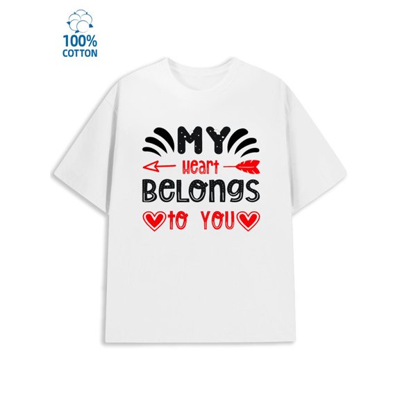 Love You T-Shirt mens lovers white Weekend casual wear Christmas taylor Classic Unisex Shirt Graphic tshirts Funny Unisex Shirt Crewneck tshirts Trendy Unisex Shirt Cotton tshirts