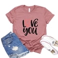 thumbnail image 1 of Love You T-shirt Be Mine Shirts Valentines Day Shirt Romance Top Inspiring Tshirt Positive Quote Gift Women's Soulmate Tee, 1 of 3