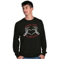 thumbnail image 1 of Love You To Death Heart Skeleton Plus Size Long Sleeve Graphic Tee Shirt Brisco Brands 2X, 1 of 3