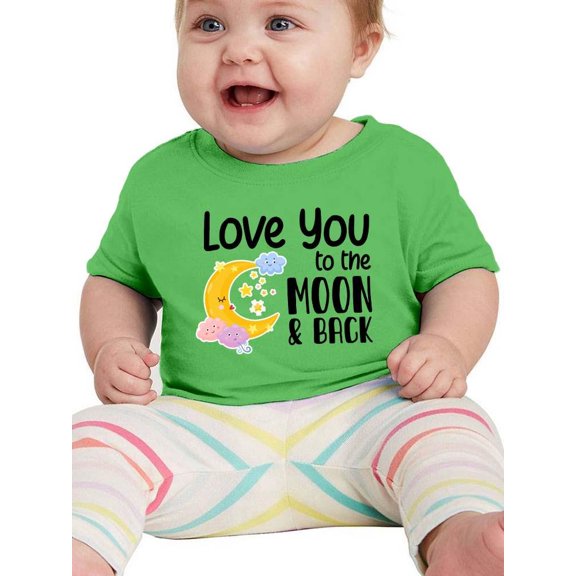 Love You To The Moon And Back. T-Shirt Infant -Smartprints Designs,  24 Months