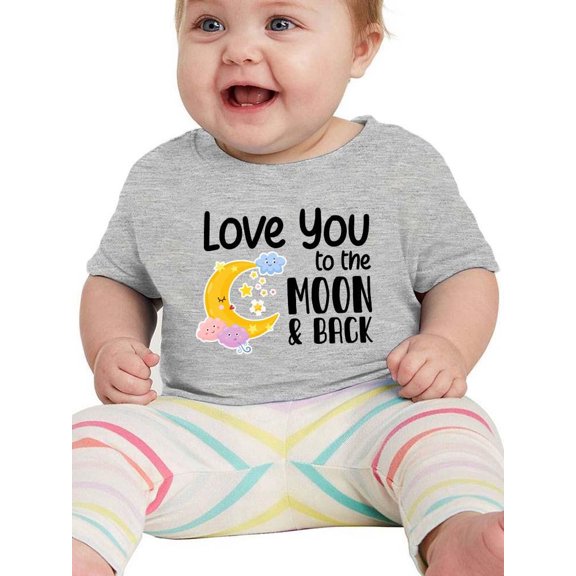 Love You To The Moon And Back. T-Shirt Infant -Smartprints Designs,  24 Months