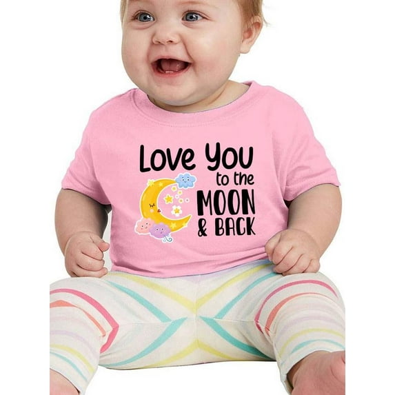 Love You To The Moon And Back. T-Shirt Infant -Smartprints Designs, 6 Months