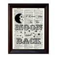 thumbnail image 1 of Love You To The Moon Quote - Dictionary Art Print Printed On Authentic Vintage Dictionary Book Page - 8 x 10.5, 1 of 3