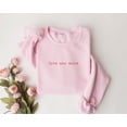 thumbnail image 1 of Love You More Valentines Sweatshirt, Cute Valentines Shirt Gift, Womens Valentine Crewneck, Love Sweatshirt, Valentine's Day Sweatshirt, SWEATSHIRT All Size S-5XL, 1 of 5