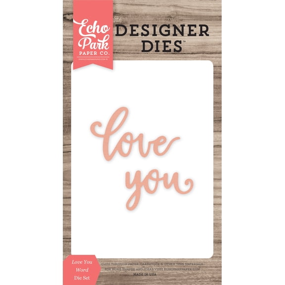 Love You Word Small Die Set