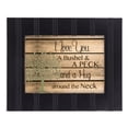 thumbnail image 1 of Love You a Bushel & a Peck Wood Panel 8x10 Black Framed Art Wall Plaque Sign, 1 of 4