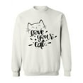 thumbnail image 1 of Love Your Cat. Sweatshirt Women -Image by Shutterstock, Female x-Large, 1 of 4