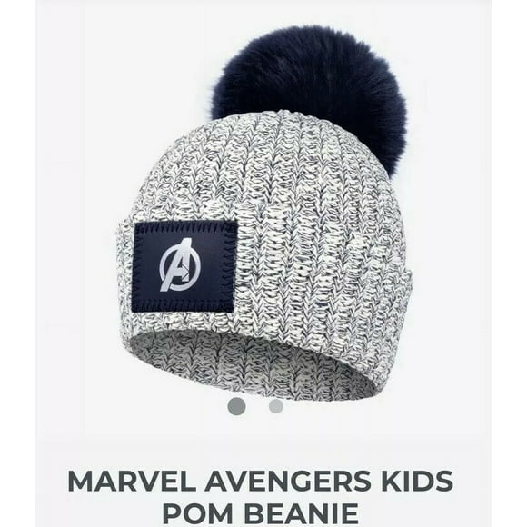 Love Your Melon Avengers Navy Speckled Kids Pom New