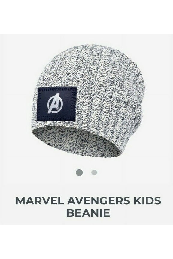 Marvel X Kids Avengers Navy Speckled Beanie New
