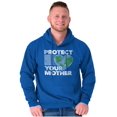 thumbnail image 1 of Love Your Mother Earth Cute Go Green Unisex Plus Fleece Graphic Hoodie Brisco Brands 2X, 1 of 5