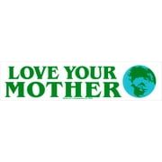 Love Your Mother Earth Environmental Awareness Large Bumper Magnet for Vehicles, Cars, Autos, Refrigerators, Magnetic Surfaces