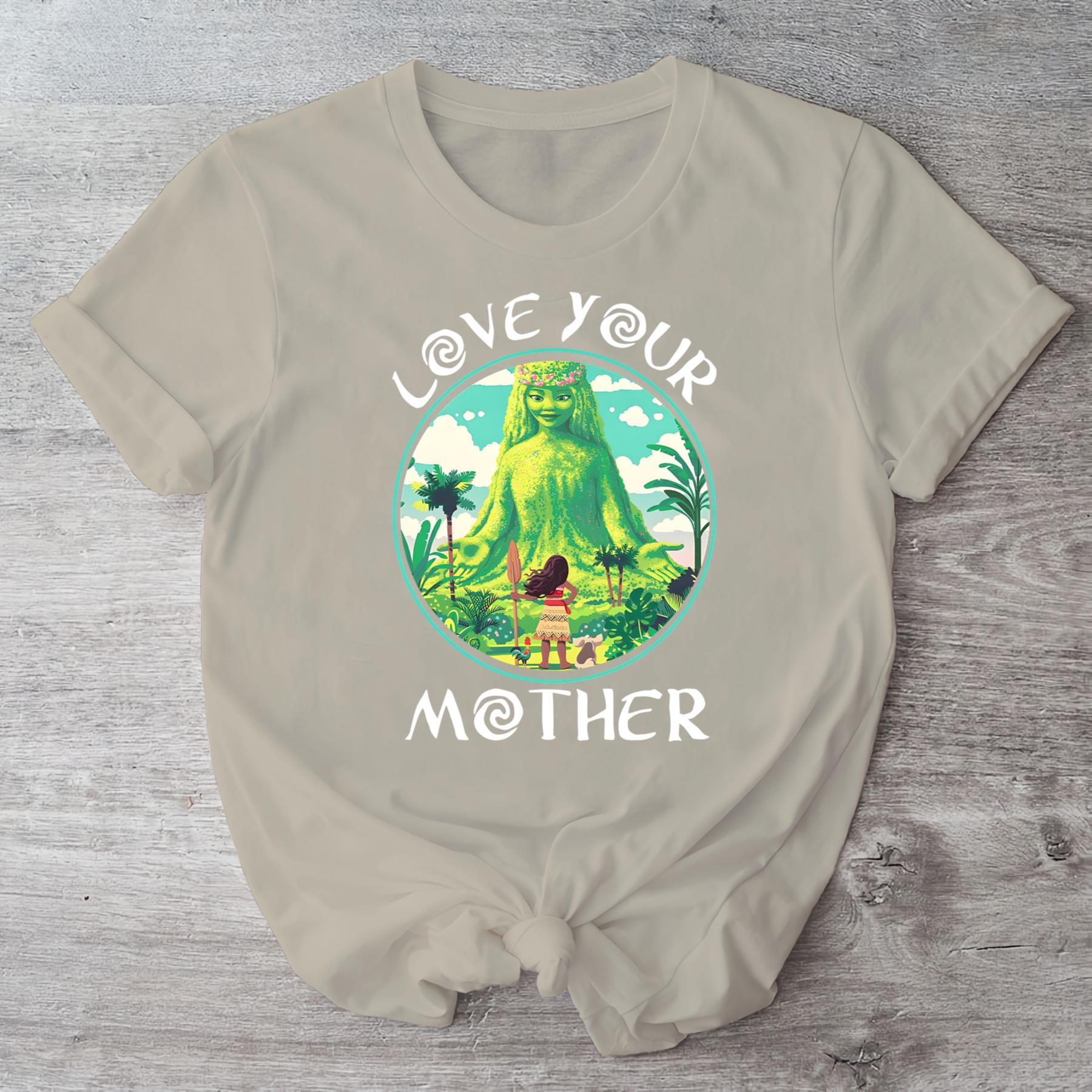 Love Your Mother Earth Tee, Tropical Ocean Spirit Mom Shirt