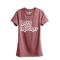 thumbnail image 1 of Love Your Mother Women's Fashion Relaxed T-Shirt Tee Heather Rouge Small, 1 of 5