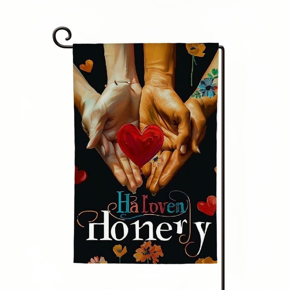 Love Your Neighbor Welcome Garden Flag Yard Outdoor Farmhouse Decorations, Sign, Indigenous People Garden Flag