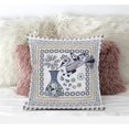 thumbnail image 1 of Love Your Vase Peacock Indoor/Outdoor Pillow in Beige Pink White 26x26, 1 of 5