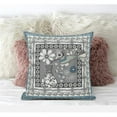 thumbnail image 1 of Love Your Vase Peacock Throw Pillow with Removable Cover in Gray Black White 18x18, 1 of 5