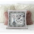 thumbnail image 1 of Love Your Vase Peacock Throw Pillow with Removable Cover in Pink Black Gray 16x16, 1 of 9