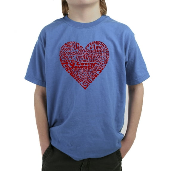 Love Yourself - Boy's Word Art T-Shirt