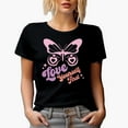 thumbnail image 1 of Love Yourself First feat. a Butterfly, Valentine's Day Art Merch Gift, Black T-Shirt, Small, 1 of 5
