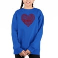 thumbnail image 1 of Love Yourself - Girl's Word Art Crewneck Sweatshirt, 1 of 3