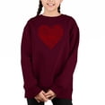 thumbnail image 1 of Love Yourself - Girl's Word Art Crewneck Sweatshirt, 1 of 3