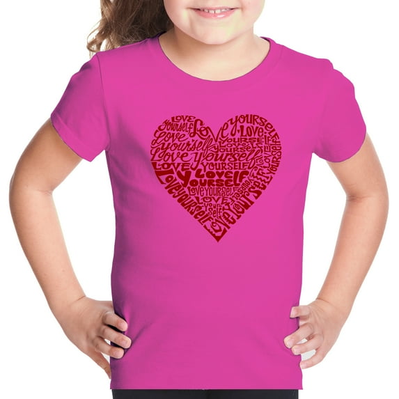 Love Yourself - Girl's Word Art T-Shirt