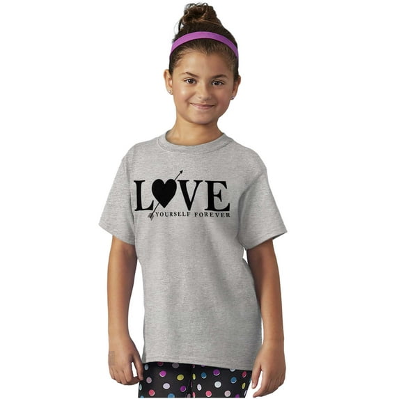 Love Yourself Self Care Inspirational Girls Kids T Shirt Tees Teen Brisco Brands X