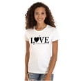 thumbnail image 1 of Love Yourself Self Care Inspirational Womens Slim Fit Graphic Tee Brisco Brands X, 1 of 2