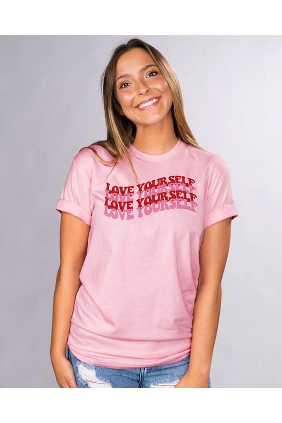 Love Yourself Unisex T-Shirt, Girl Power Empowering Graphic Tee, College Girl T-Shirt, Tre