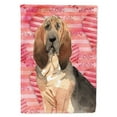 thumbnail image 1 of Love a Bloodhound House Flag, 1 of 4