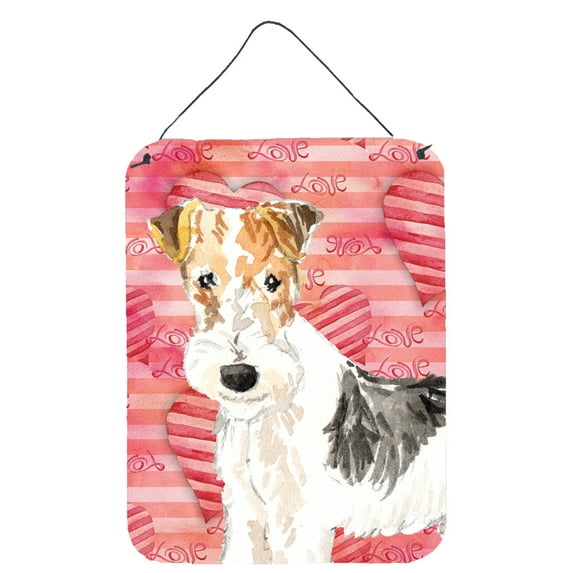 Love a Fox Terrier Wall or Door Hanging Prints