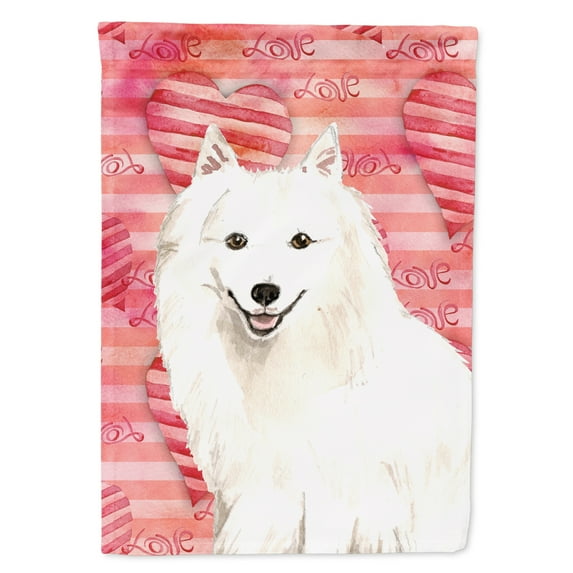 Love a Japanese Spitz Garden Flag