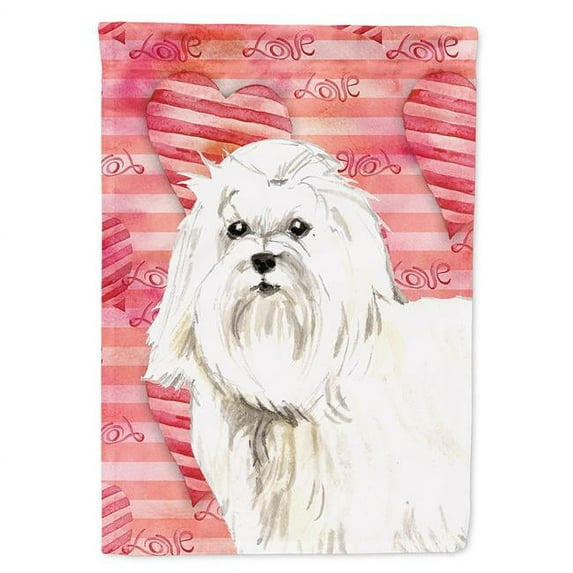 Love a Maltese Flag Canvas House Size