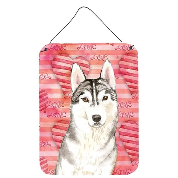 Love a Siberian Husky Wall or Door Hanging Prints