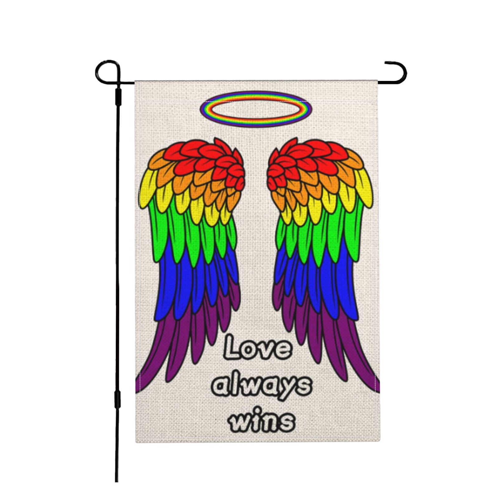 Love always wins Rainbow Garden Flag Pride Gay Pride Lesbian LGBT ...