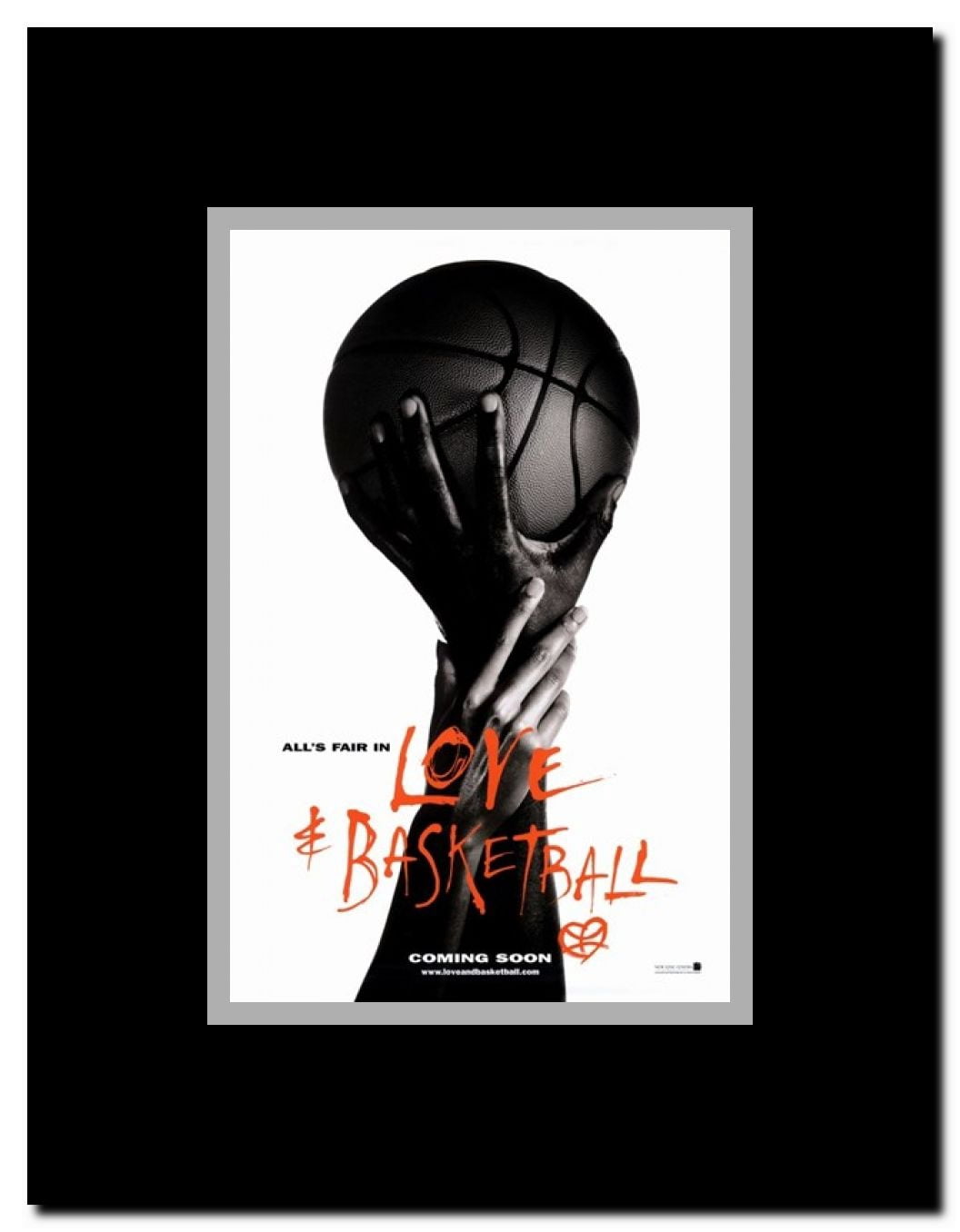 Love and Basketball Framed Movie Poster