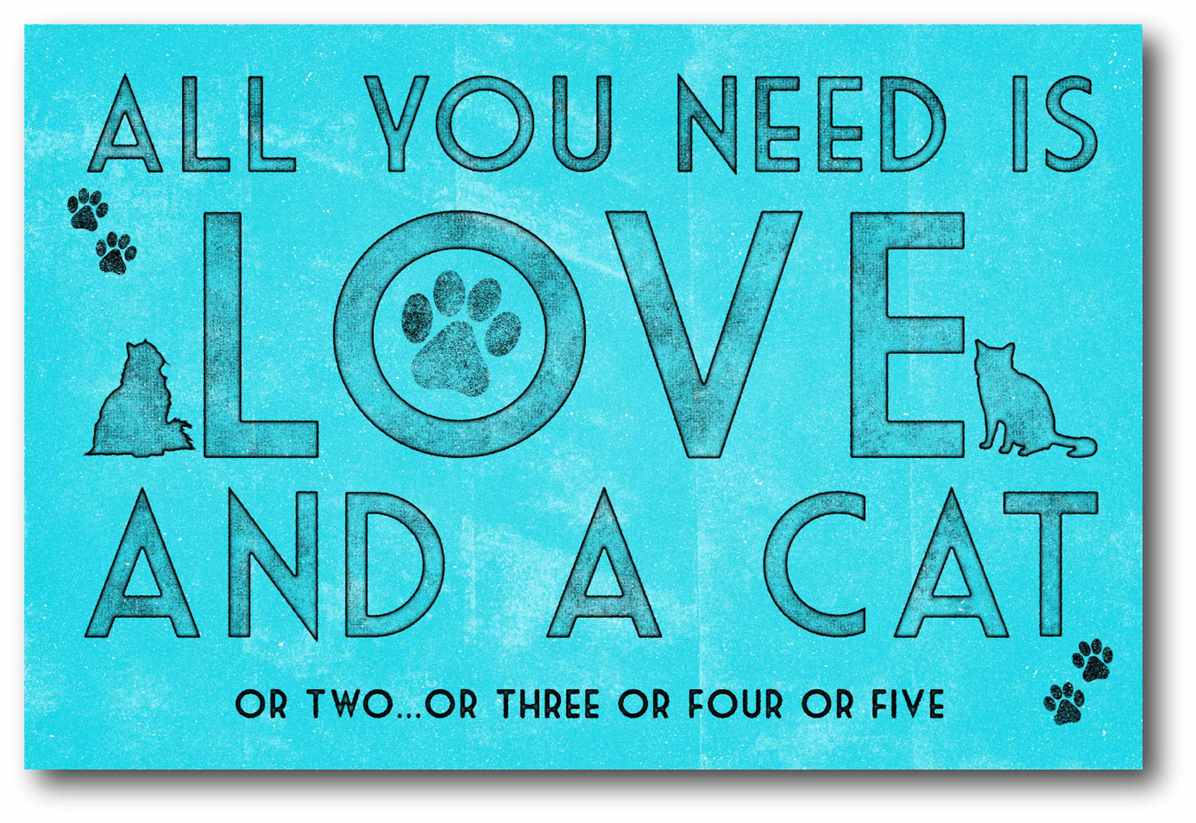 Love and Cats Gallery-Wrapped Canvas Wall Art, 12x18