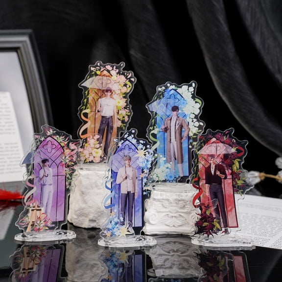 Love and Deepspace Spring Series Acrylic Standee Set | Sylus, Xavier, Zayne, Rafayel, Caleb Chibi Desk Decor (1 standee)