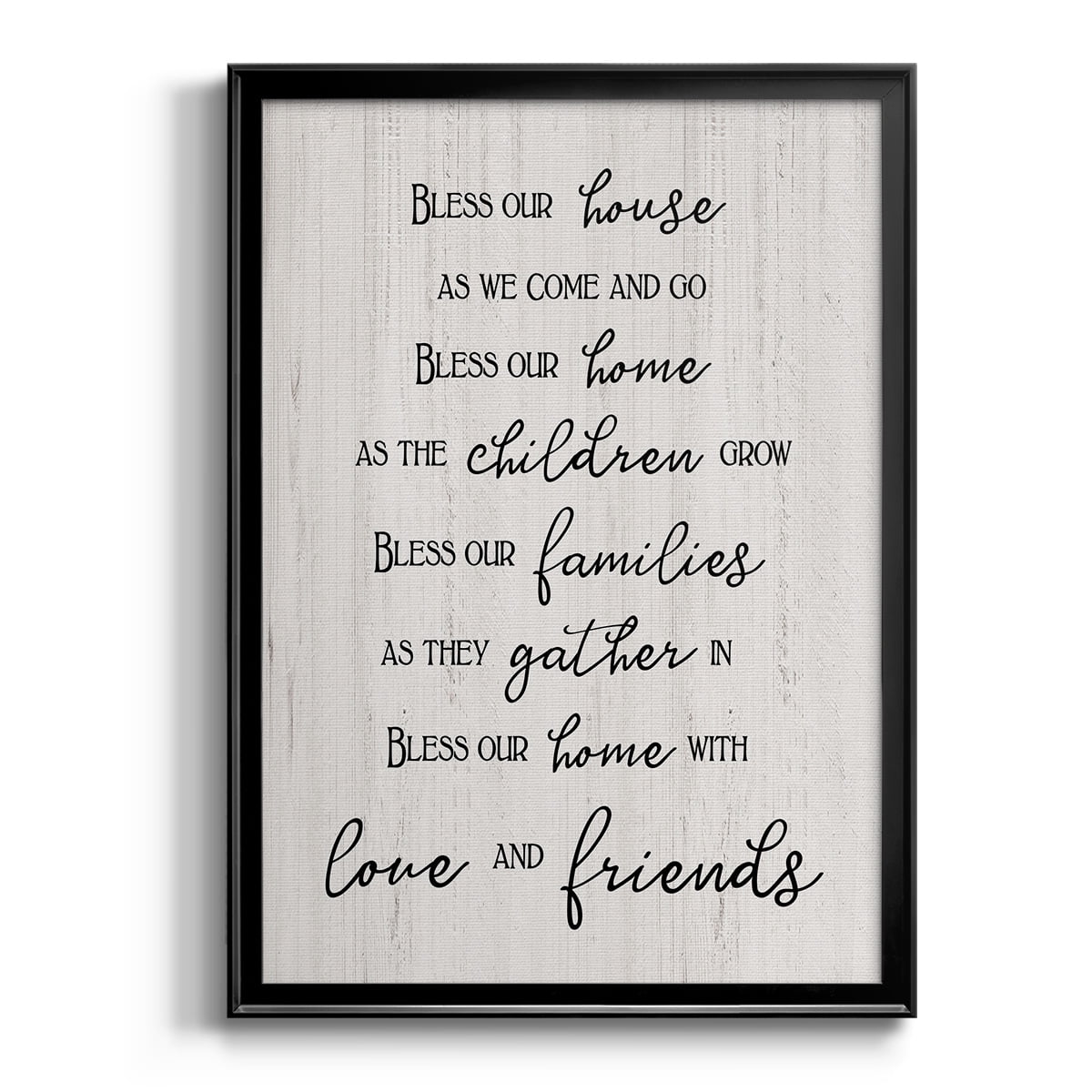 Love and Friends Premium Framed Print - Ready to Hang