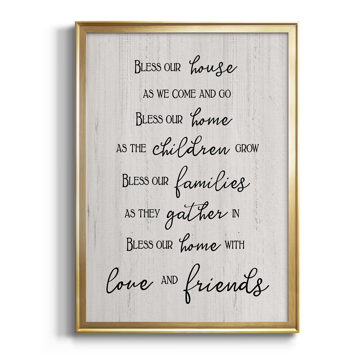 Love and Friends Premium Framed Print - Ready to Hang