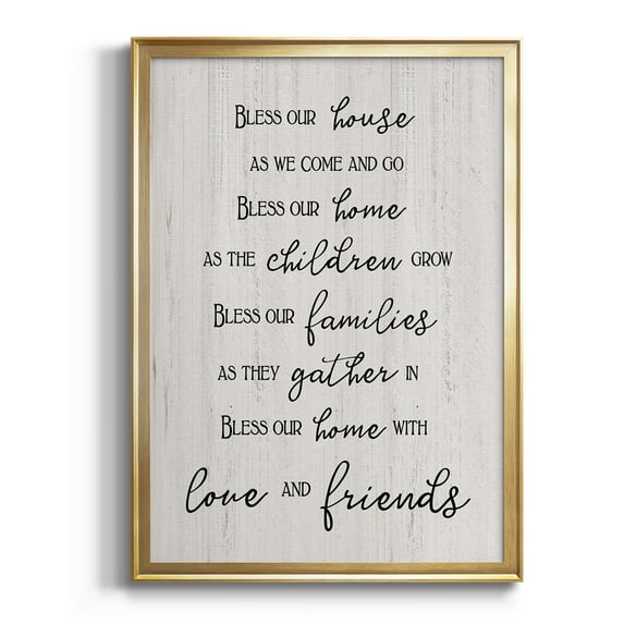 Love and Friends Premium Framed Print - Ready to Hang