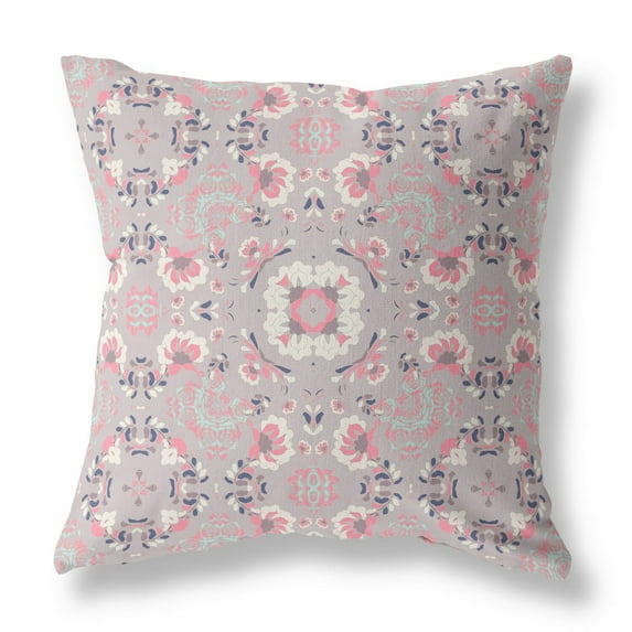 Love and Liberty Indoor/Outdoor Pillow in Muted Pink 20x20