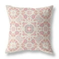 thumbnail image 1 of Love and Liberty Indoor/Outdoor Pillow with Removable Cover in Pink White 18x18, 1 of 5