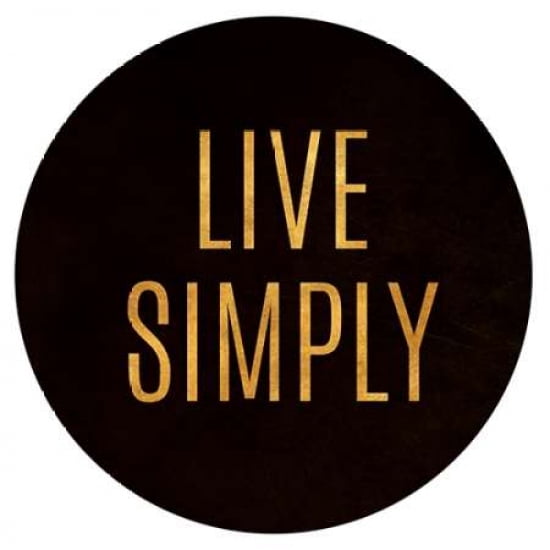 Love and Live Circle Border Canvas Art - Patricia Pinto (24 x 24)