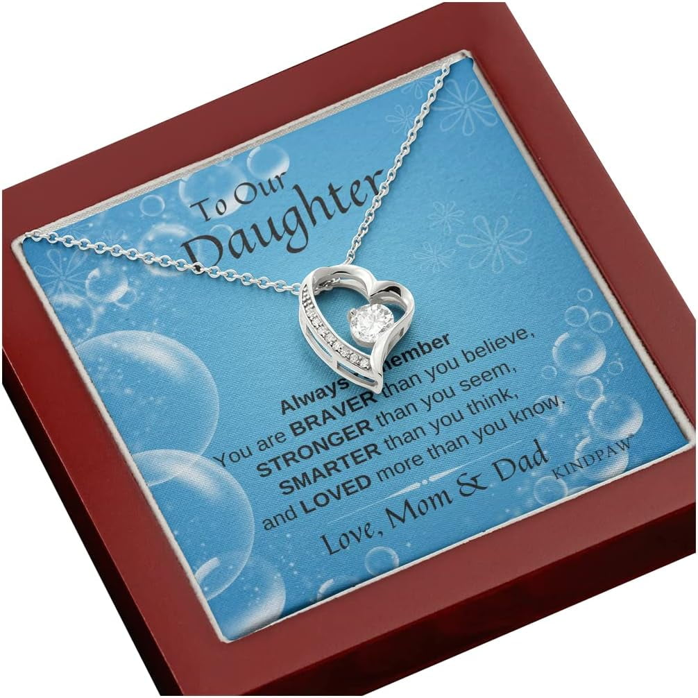 Love and Motivation Daddy To Daughter Necklace Graduation Day Birthday and Christmas Gift Inspirational Jewelry for Daughter from Mom Dad