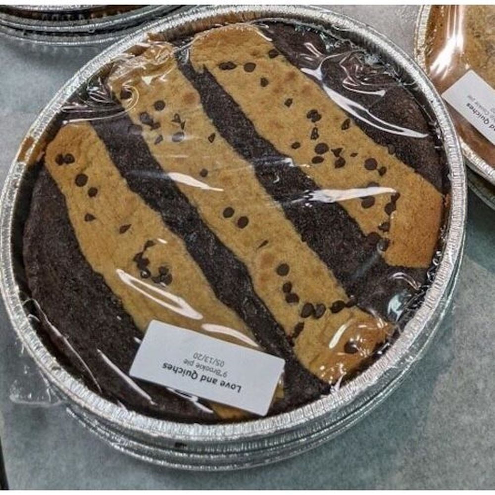 Love and Quiches 9 inch Brookie Pie, 1 Pound -- 12 per case