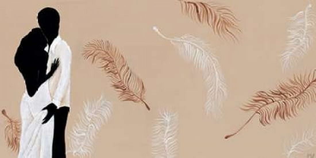 Love and feathers Canvas Art - Hedy (10 x 20)