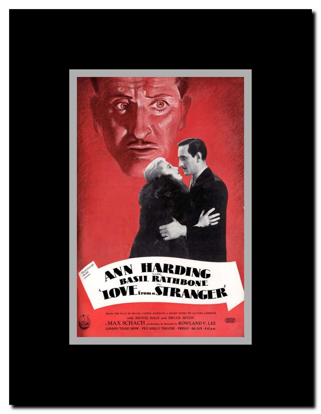 Love from a Stranger Framed Movie Poster